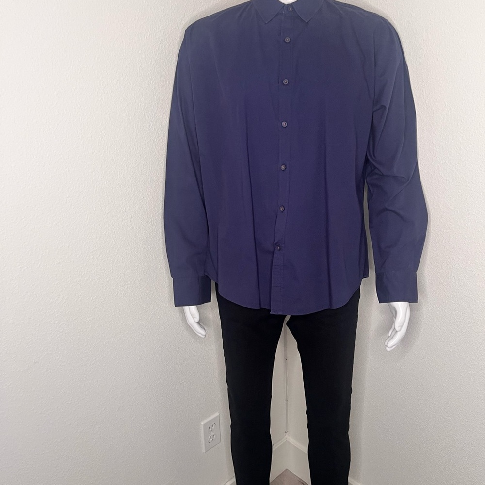 Beverly Hills Polo Club Deep Navy Blue Dress Shirt